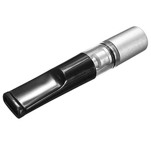 meesa Cleaning Reusable Ash Filter Cigarette Holder - Reduce Tar Smoke Tobacco -(Standard, Silver and Brown, 2 Pieces)