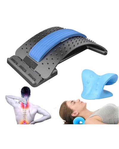 Image of Small Neck and Shoulder Relaxer, Cervical Traction Device for TMJ Pain Relief and Cervical Spine Alignment, Chiropractic Pillow Neck StretcherX Ergonomic Traction (Dr,Trust Bule)