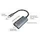 Videoaufnahmekarte USB C zu HDMI Aufnahmekarte 1080p 60fps USB C zu USB Adapterkonverter 4K Eingang Full HD Game Capture für Switch Xbox und So Weiter, Grau