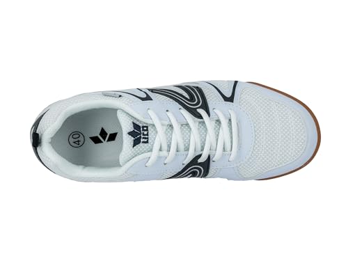 Lico Herren Fit Indoor Hallenturnschuh, Weiß Marine, 43 EU