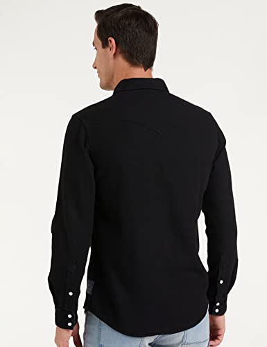 Image of Amazon Brand - INKAST Men's Slim Shirt (AZ-INK-RFS-DN-04 Black 3XL)