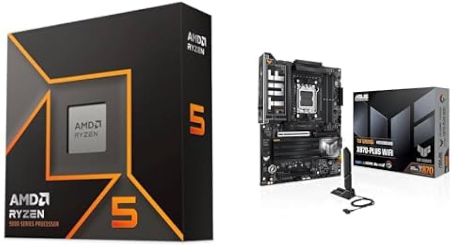 Amazon.com: AMD Ryzen 5 9600X + TUF Gaming X870-PLUS WiFi