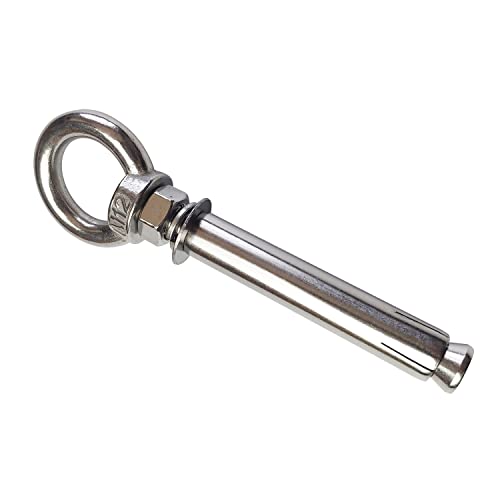Image of Expansion Bolts Anchor Bolt 5 Pack M12*120mm 304 Stainless Steel Expansion Screws Bolts Eyes Ring Fastener Wall Concrete