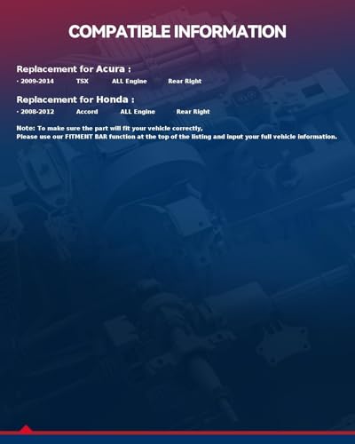 Image of KAX Rear Right Brake Caliper for 2008-2012 Honda Accord
