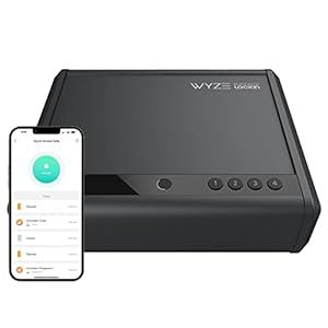 WYZE Gun Safe with Instant Fingerprint, Backlit Keypad, App Unlock, Physical Key. Smart Features with Simple Secure App…
