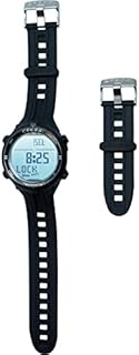 Cressi Dive Watch Computer Strap Extendor, Black/Black, One Size (KZ810000)