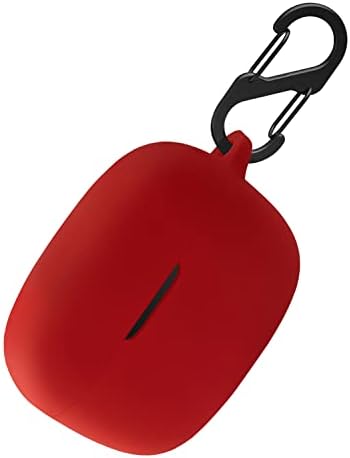 Aocar Silicone Carrying Case Compatible with JBL Wave 200TWS, Portable Scratch Shock Resistant Cover with Carabiner (Black)