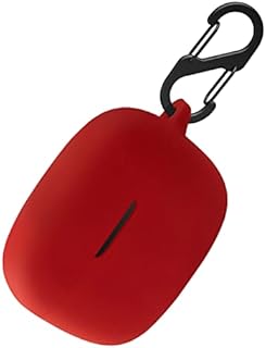 Aocar Silicone Carrying Case Compatible with JBL Wave 200TWS, Portable Scratch Shock Resistant Cover with Carabiner (Black)