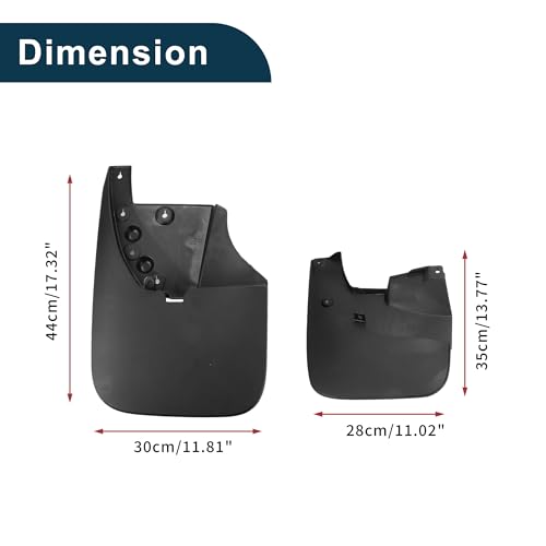 Image of Mud Flaps Splash Guards for Toyota Tundra 2010-2021 Front & Rear Mud Guards W /Mount Accessories