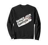 Broken Arm Survivor Hand In Orthopedic Cast Bone Fracture Sweatshirt