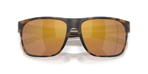 Image of Costa Del Mar Sunglasses for Men-SpearoXL Mens Polarized Sunglasses 580G 59 | Polarized Fishing Glasses with UV Protection - Costa Sunglasses for Boating, Beach & Driving - Mt. Tort. /Gold Mirror 580G