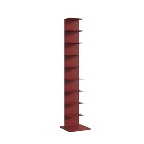 Estante de exhibición de metal, torre vertical para libros y plantas, estante de almacenamiento abierto para el hogar y la oficina