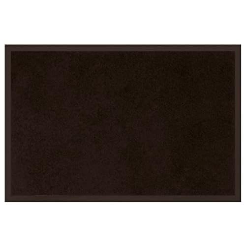 Douceur d'Intérieur, Tapis Rectangle (80 x 120 cm) Telio Noir, Anti-Poussière Uni