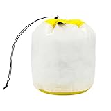 Bolsa con cordón | Bolsa impermeable | Bolsa de maquillaje de viaje | para viajes, camping, deportes, mochileros, ropa, cosméticos para el cuidado de la piel, Amarillo, Consulte la descripción, Unisex