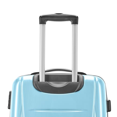 Image of Samsonite Winfield 2 Hardside Expandable Luggage with Spinner Wheels, Ice Blue, Checked-Medium 24-Inch