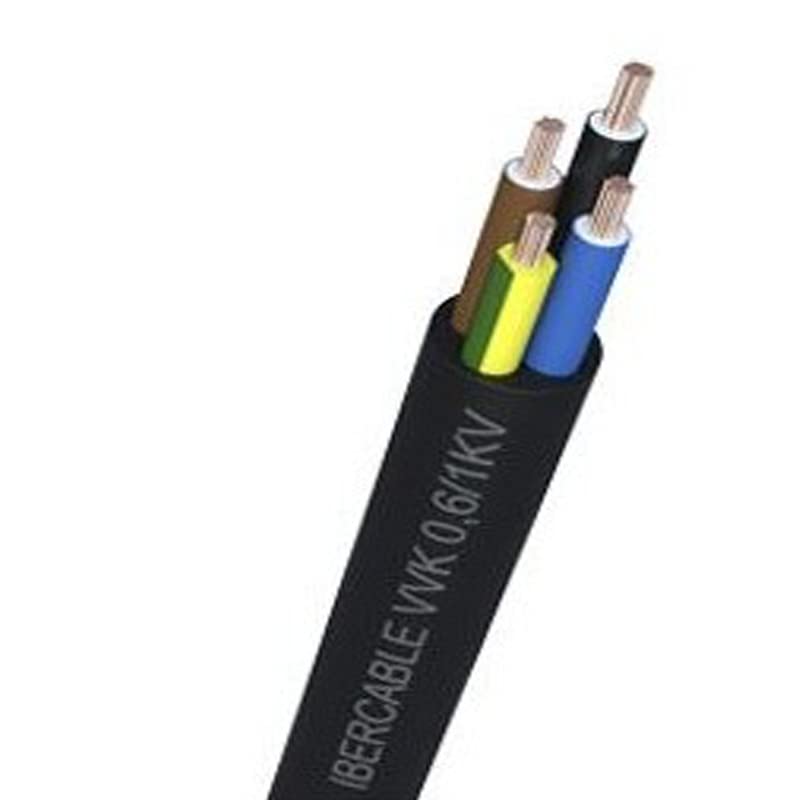 Câble de tuyau électrique REPORSHOP 4x1,5 mm 1kV de 50 mètres contre les pertes de tension