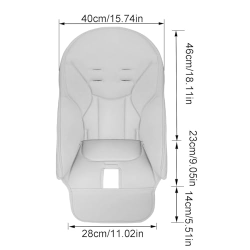 Cubierta para silla de comer para bebé y asiento acolchado para silla alta 4