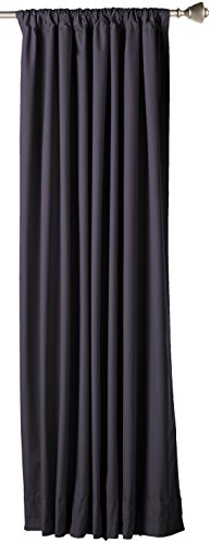 Amazon Basics Room Darkening Blackout Window Curtain With Tie Back, 52 X 63 Inches, Black - Set Of 2 #TOP1