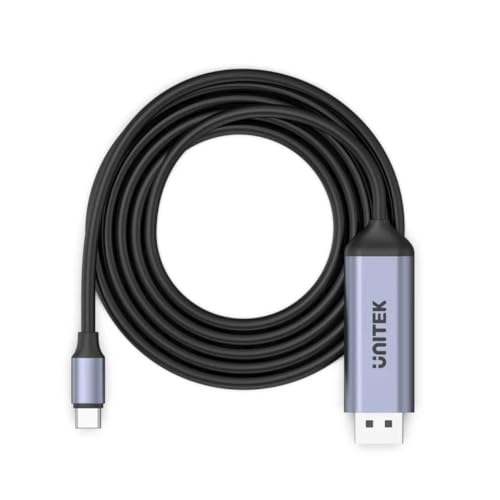 Image of UNITEK Cable Adapter USB-C - DP 1.4 8K 60Hz 1 8M