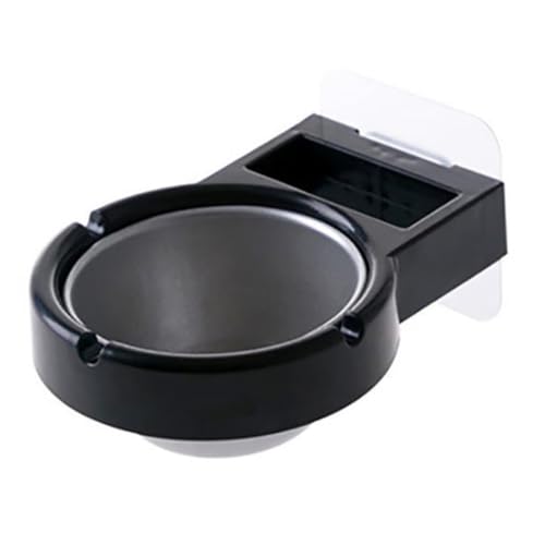 Baño montado en la pared cenicero de acero inoxidable de acero redondo de redondo de almacenamiento de cenicero.