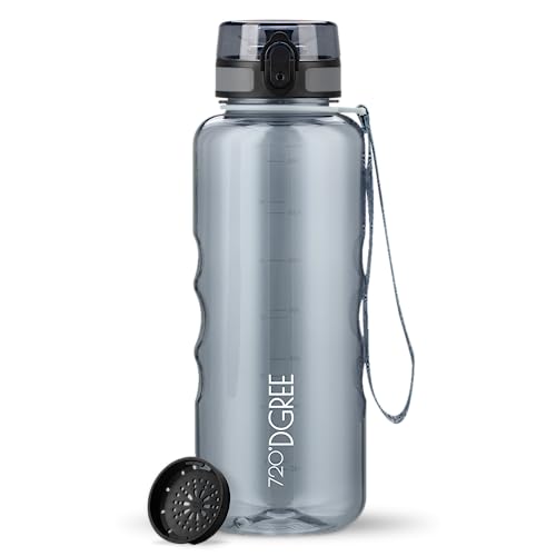 720°DGREE Trinkflasche 1,5l “uberBottle“ crystalClear +Sieb - BPA...