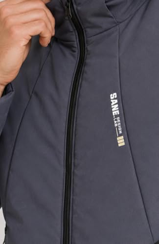 Image of SANE Men's Hooded Puffer Jacket, Quilted Winter Coat, Warm and Lightweight, Detatchable Cap