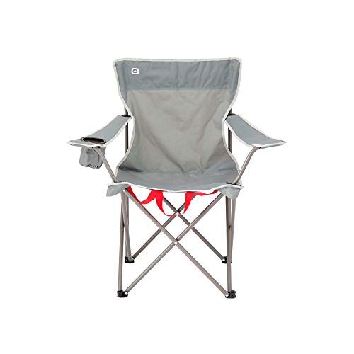 Outbound Camping Chair | Portable Foldable Wide Back Quad Chair with Cup Holder