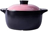 SUNMME Tontopf zum Kochen Auflauf Terrakotta Keramik Lange Haltezeit