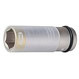 トネ(TONE) プロテクター付インパクト用薄形ホイルナットソケット 4AP-21N 差込角12.7mm(1/2") イエロー 二面幅21mm