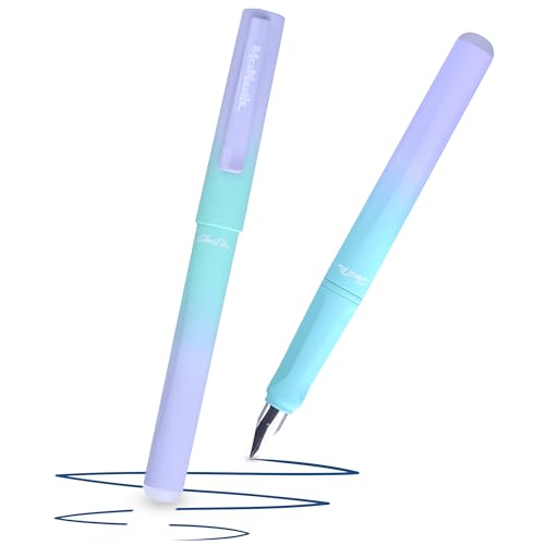 McNeill - Ghost Pen - Gradient - radierbarer Füllhalter für Schule & Alltag | Für Rechts- & Linkshänder | Thermisch radierbare Tinte ergonomisch nachfüllbar (Gradient blue berry)