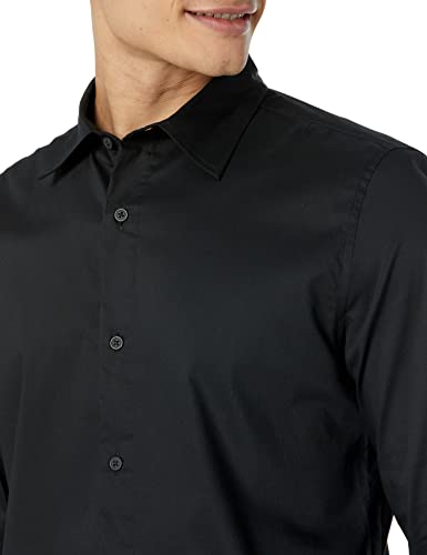 Amazon Essentials Mens Slim Fit Long Sleeve Wrinkle Resistant Stretch Dress Shirt3