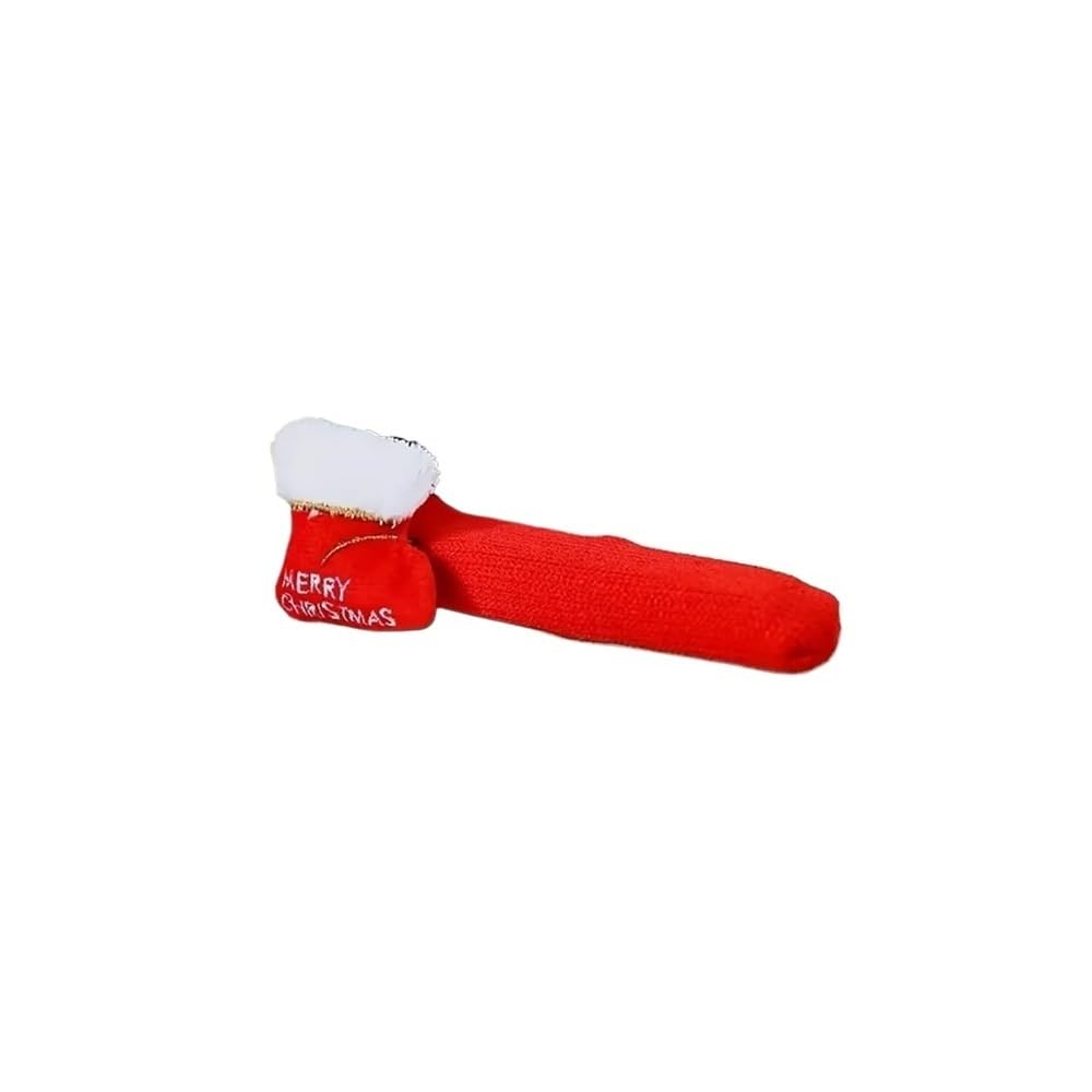 Tianshengqi Christmas Stocking 4Pcs Santa Claus Door Handle Decoration Christmas Day Gloves Tree Room Protective Cover Home(Christmas Stocking)