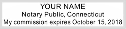 Miniatura 5 de Paquete de sellos de notario rosa y sello autoentintado  Connecticut