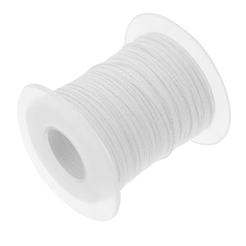 Homoyoyo 1Roll Feet Braided Candle Wicks Spool for Candle Making Versatile Lengths for for Candle Crafting and Wax Projects