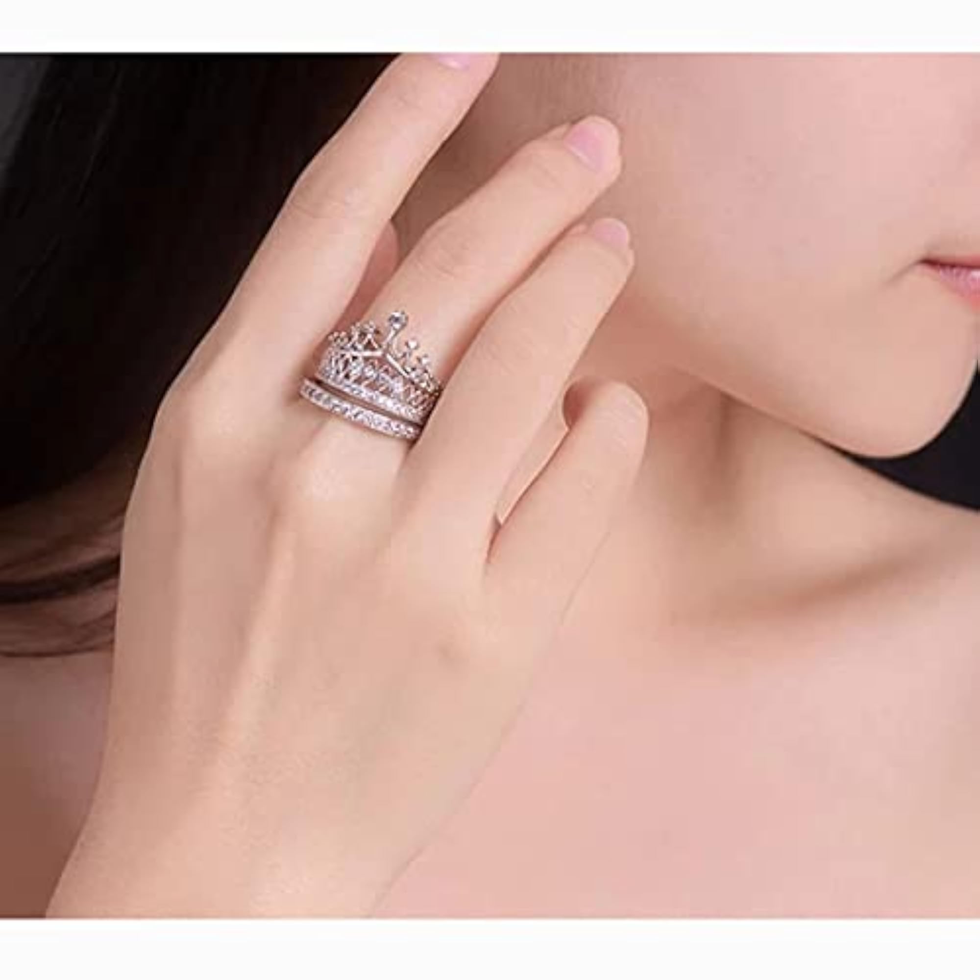 AD Crown Inspired Silver Plated Ring