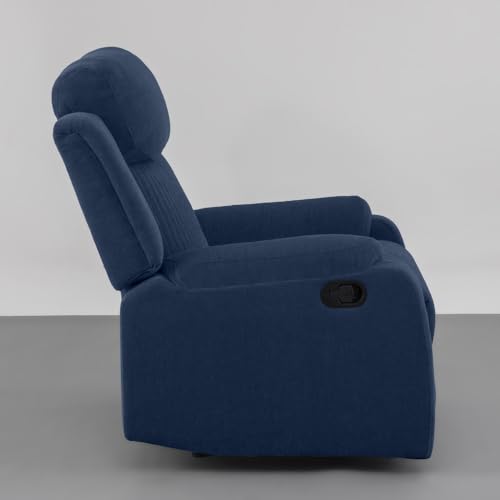 Image of Sleepyhead RX6 Designed by Duroflex - Single Seater Fabric Recliner (Berry Blue) |3 Modes of Comfort |High Back Rest for Extra Neck & Lumbar Support |Premium Pocket Springs for Plush Feeling