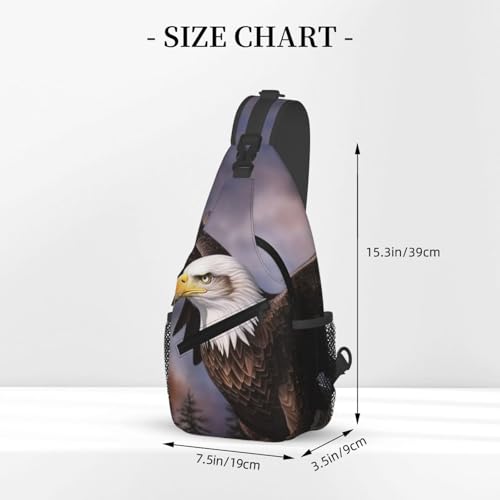 Bolso cruzado deportivo negro para mochila de día miniatura 3