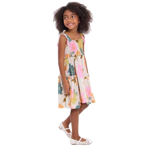 Bonnie Jean Girl's Floral Smocked Sundress for Spring Summer4