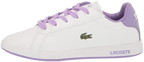 Lacoste Baby Graduate Sneaker, WHT/PURP, 5 US Unisex Infant | Image 7