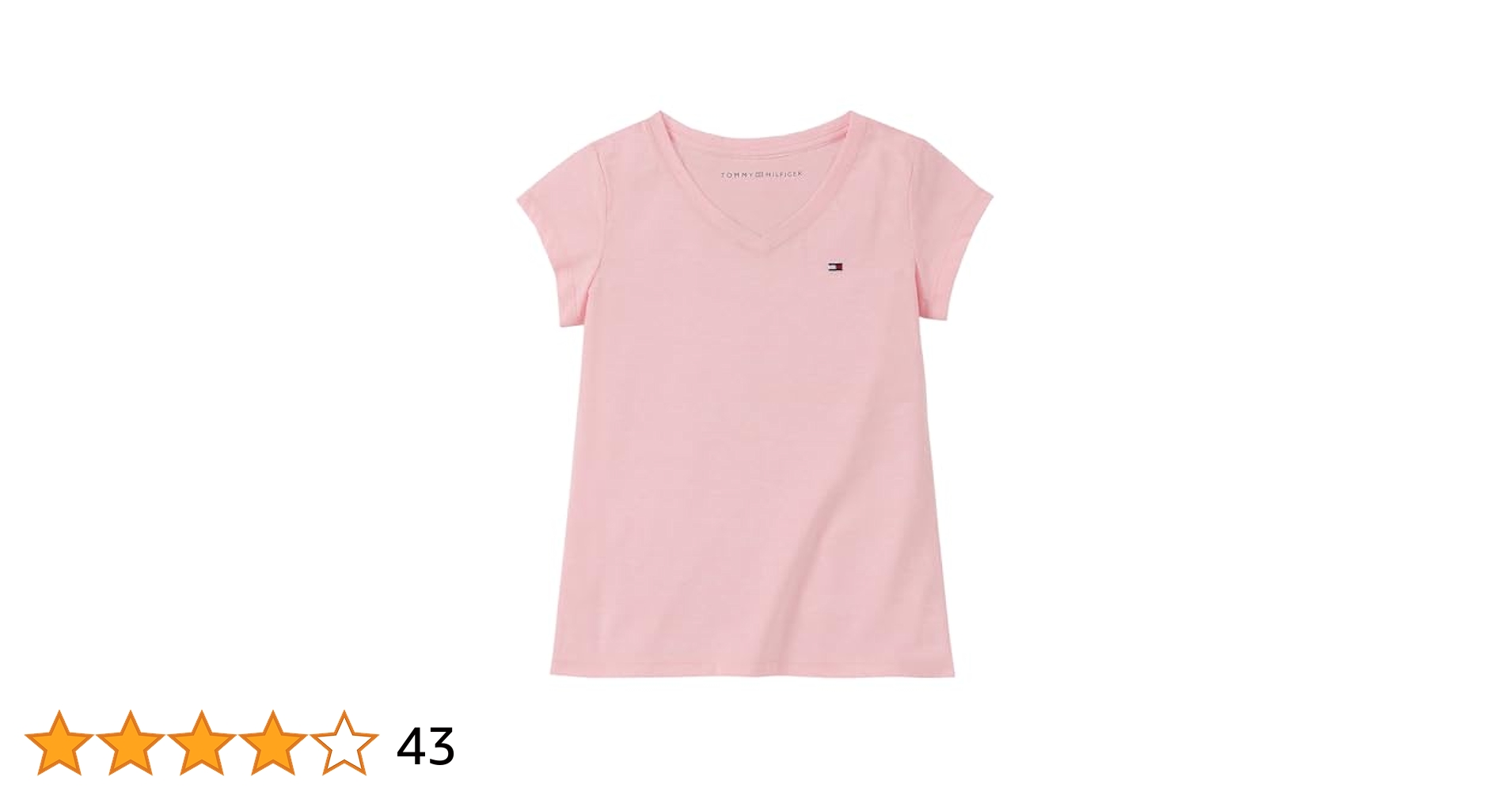 50069トミーヒルフィガー半袖TシャツピンクXS