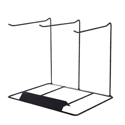 Ruwshuuk Soporte de exhibición para collar, soporte para joyas, soporte para pendientes, organizador de joyas estéticas para tocador, estante de almacenamiento negro, para collares, pulseras