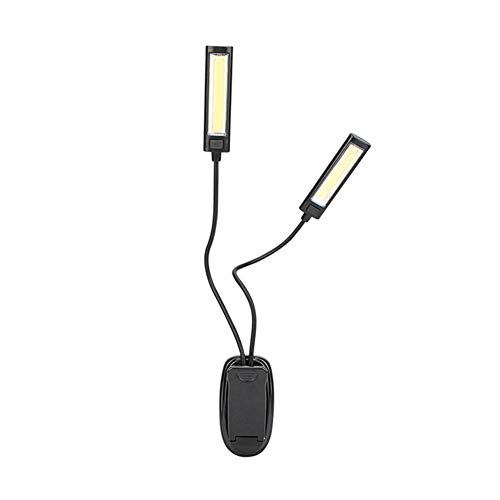 LED-Arbeitslicht Weiß Farbe Booklight Led Ebook-Licht-flexible Clip-on Book Reader Leselampe Convenient -Buch-Licht-Lampe (Wattage : Dual Heads)