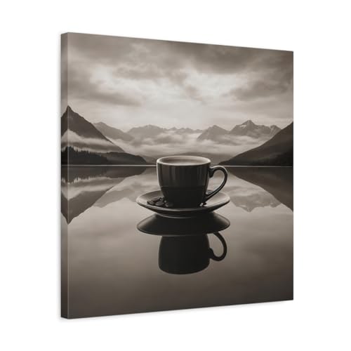 Toile Nature Coffee Cup pour raviver un mur blanc de salon avec élégance