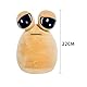 22cm Pou Plush,Alien Pou Plüschspielzeug, Alien Pou Plüshies Stofftier Deko,Cartoon Anime Stuffed Toy for Home,für Jungen Mädchen Fans