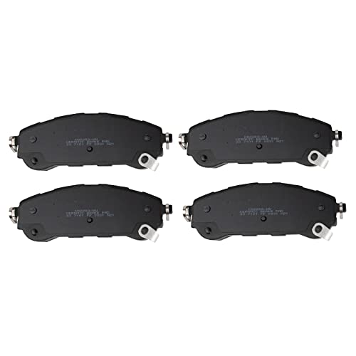 Image of TRQ Performance Rear Brake Pad and Rotor Set Ceramic Coated Drilled Slotted Rotors Compatible with 2019-2021 Ford Ranger