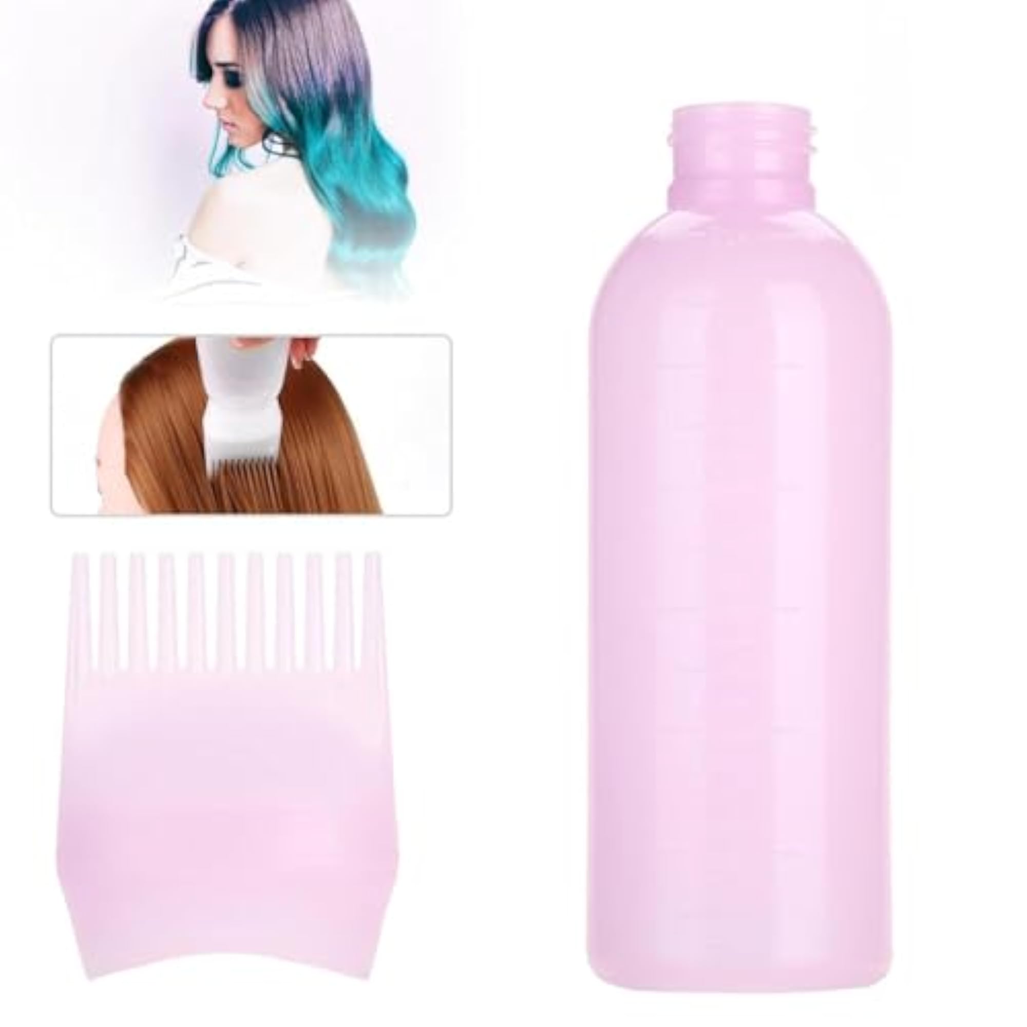 Hair Oil Applicator Bottle with Comb