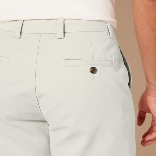 Image of Amazon Essentials Men's Classic-Fit 9 inch Cotton Twill Chino Shorts with Button-Through Pockets