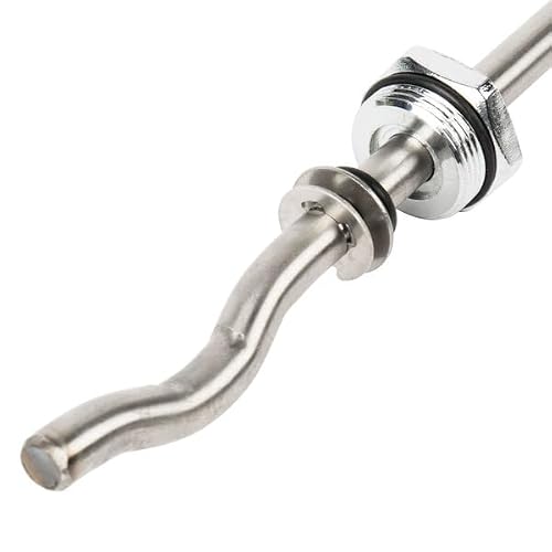 Glownary Stainless Steel Twist Handle for Waste Valve, 13.5 x 3.5 Inch, Sink Drain Control Component