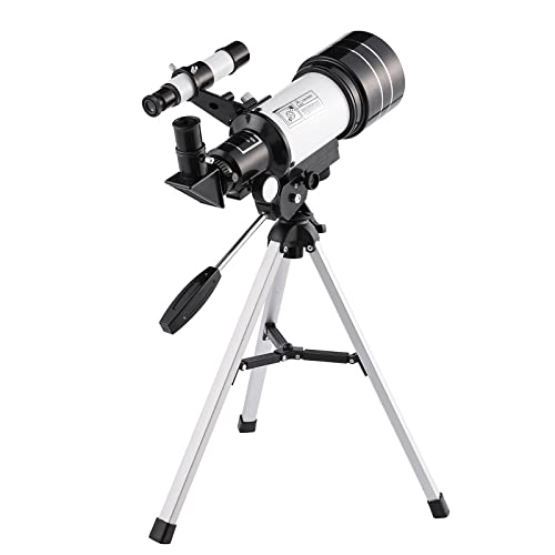 Telescope for Adults &amp; Kids, 70mm Aperture Astronomical Refractor Telescopes for Astronomy Beginners (15X-150X), 300mm Portable Telescope with an Phone Adapter &amp; A Wireless Remote