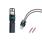 MOMYCAT Intake Air Temperature Sensor & Pigtail Harness 5149182AA Compatible with Chrysler Dodge RAM 2011-2024 5149182AB, 7B0906501 Fix AC Blowing Hot Air/Inaccurate Display
